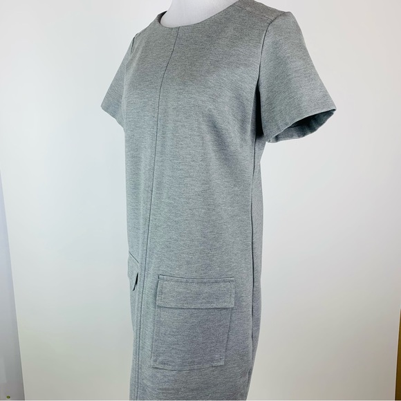 Banana Republic Gray Ponte Front Pocket Dress Medium - Picture 7 of 13